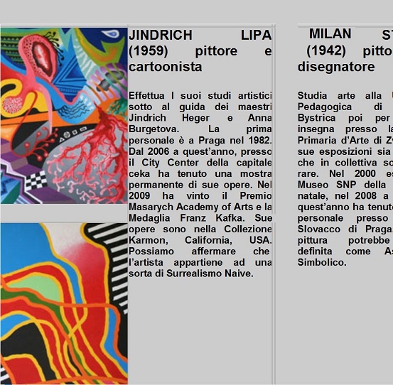  výstava obrazů VELVET REVOLUTION  - Itálie - Miláno (elektronický prospekt)